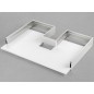 GLB Sertar LINEABOX 3 laturi,H104mm,Titanium